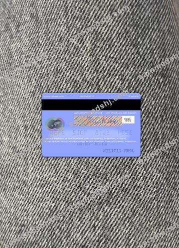 Argentina Municipal Bank of Rosario mastercard photolook back
